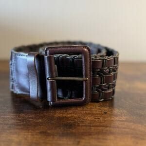 The Limited Braided Belt Small Genuine Leather Jute Rope Woven Wide Bohemian New